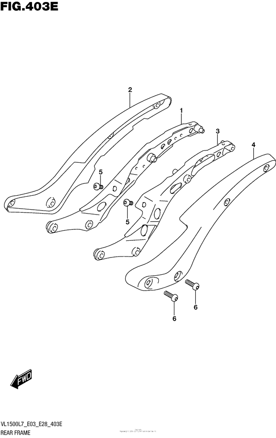 Rear Frame (Vl1500Tl7 E03)