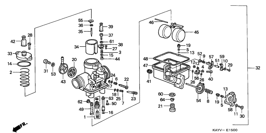 NX125 Carburetor assy