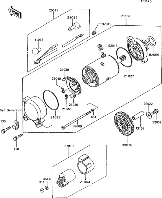 Starter motor(zg1200-b6)