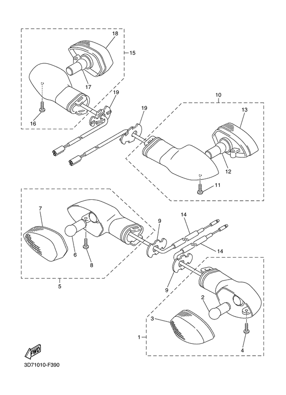 WR250X Поворотники