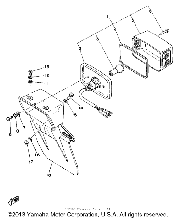 LB80_3D - 1977 Задний фонарь