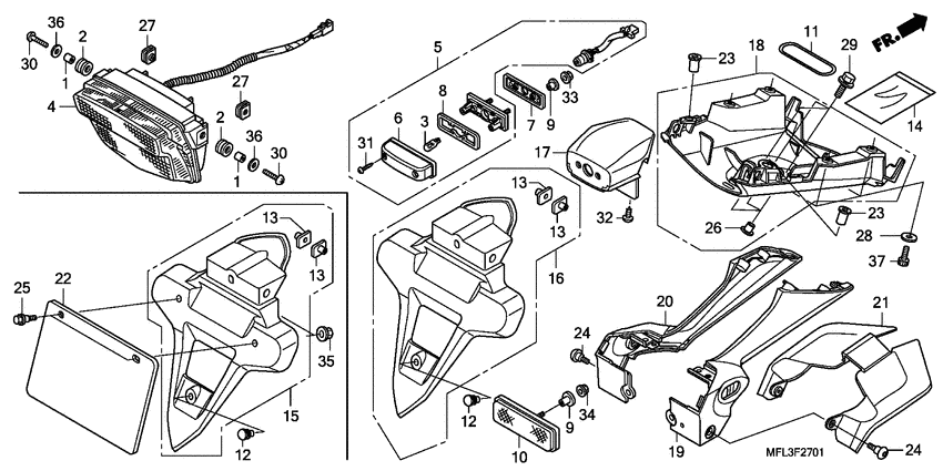 Taillight unit ass`y