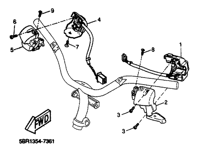Handle switch. lever
