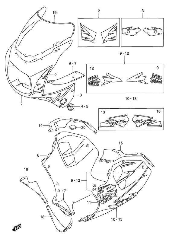 Cowling body