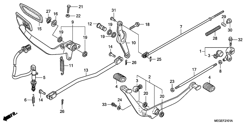 Brake pedal assy