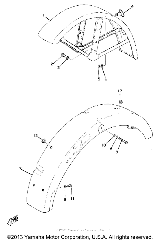 Front fender - rear fender