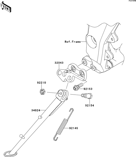 ZR1000 Подножка