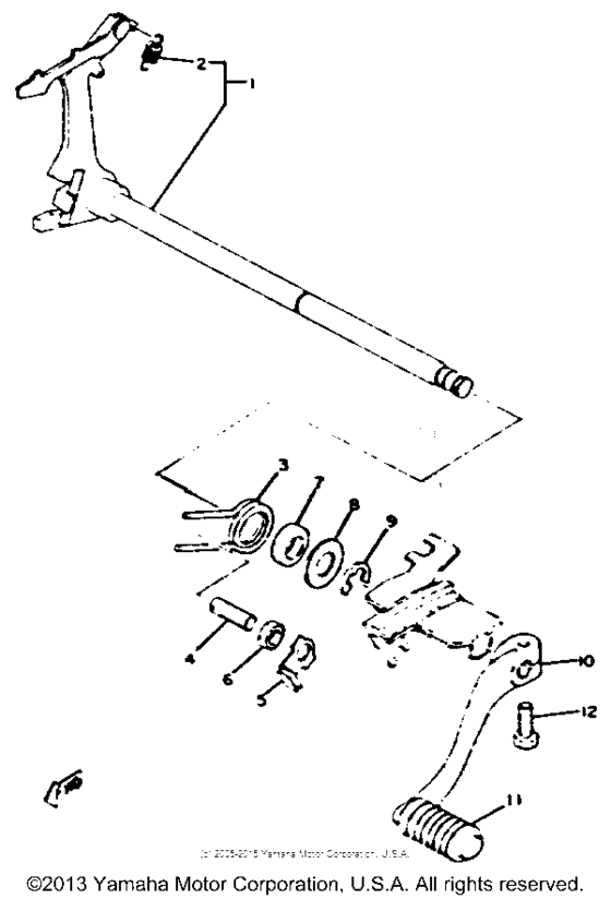 Shift shaft pedal