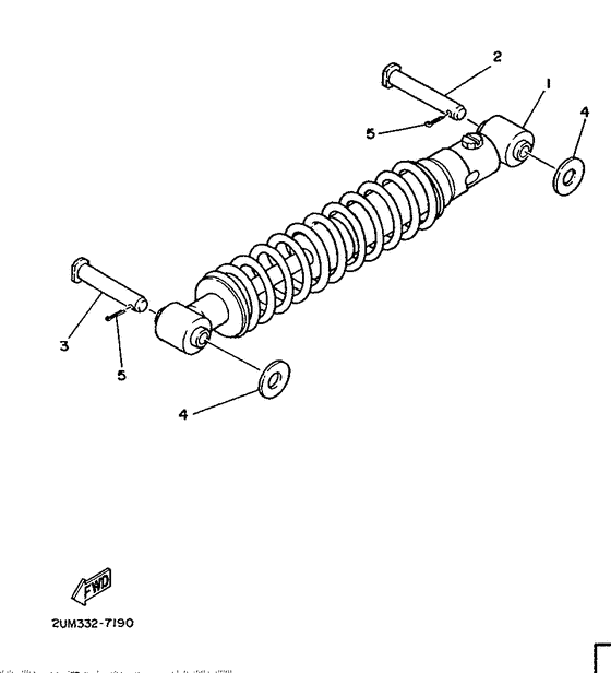 DT50MX Задняя подвеска