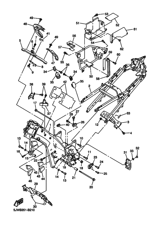FJR1300 Frame comp