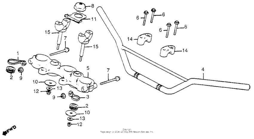 Handlebar + top bridge