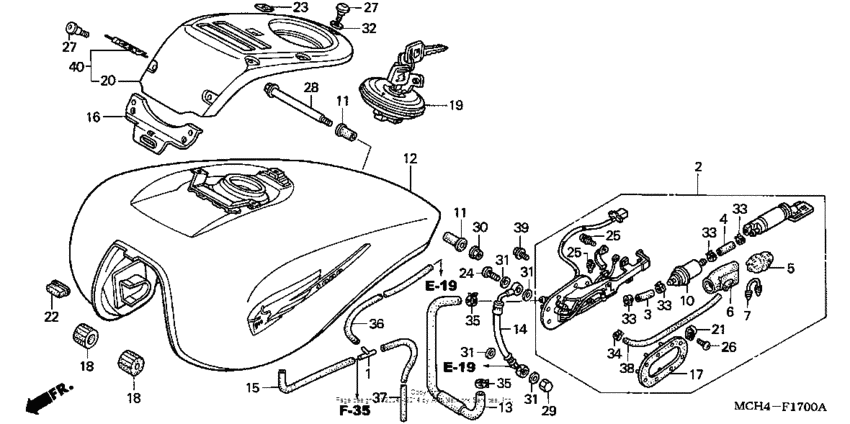 VTX1800C Fuel tank (1)