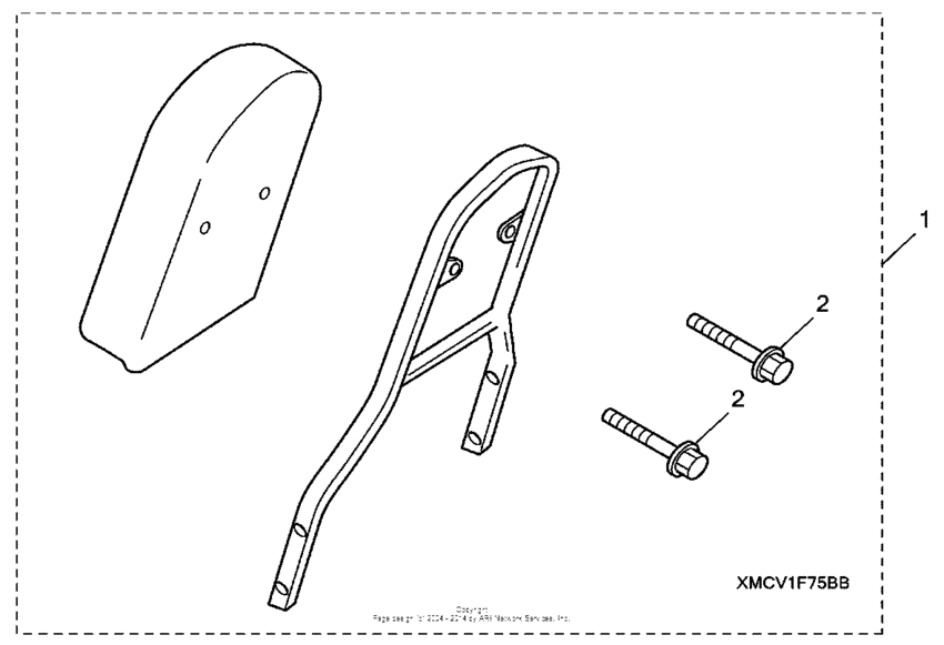 VTX1800T1 Backrest with pad