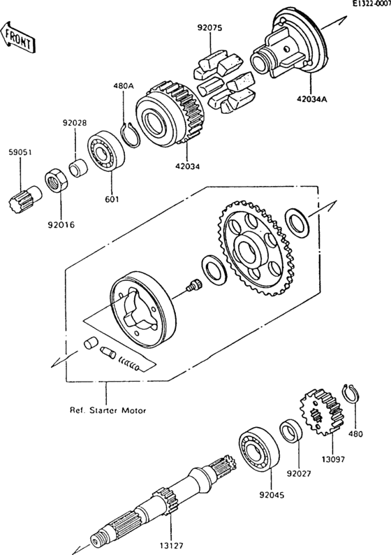 Secondary shaft