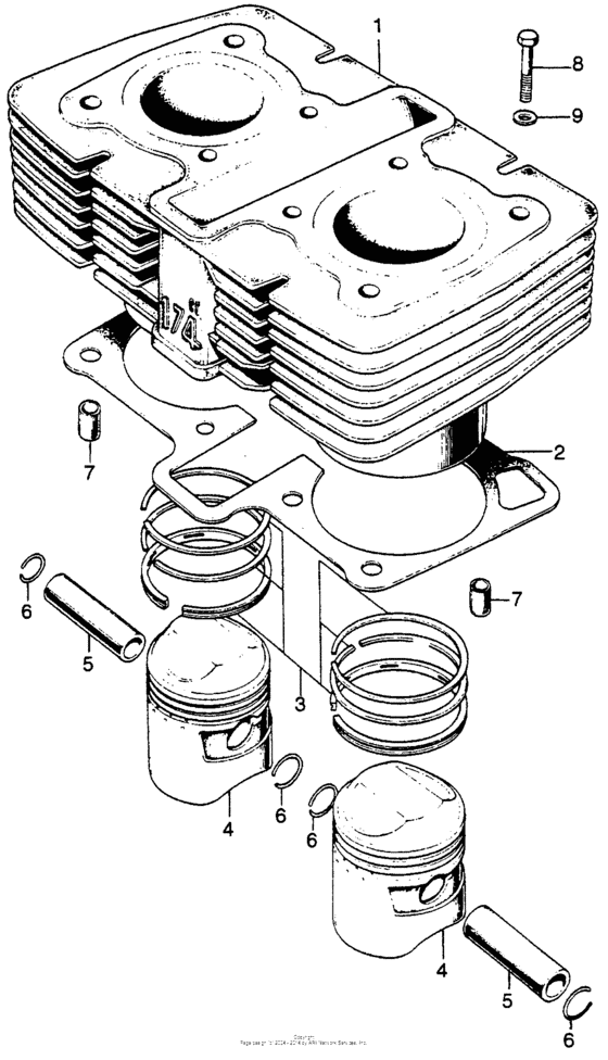 Cylinder + piston