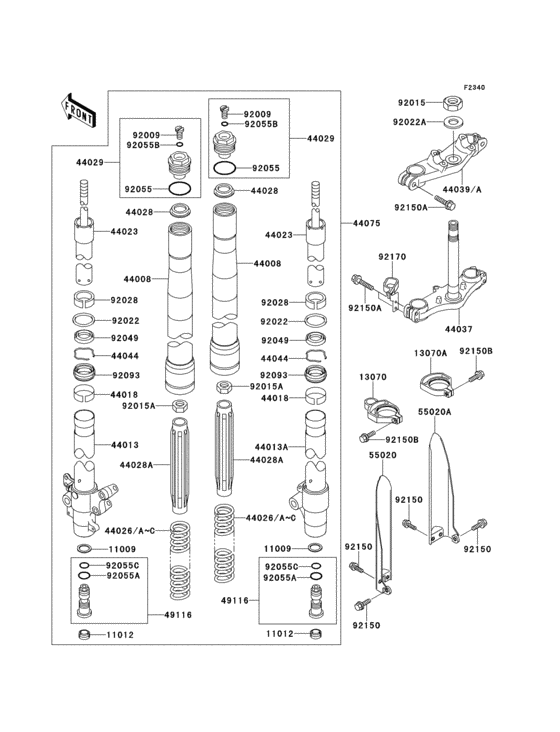 Front fork(1/2)