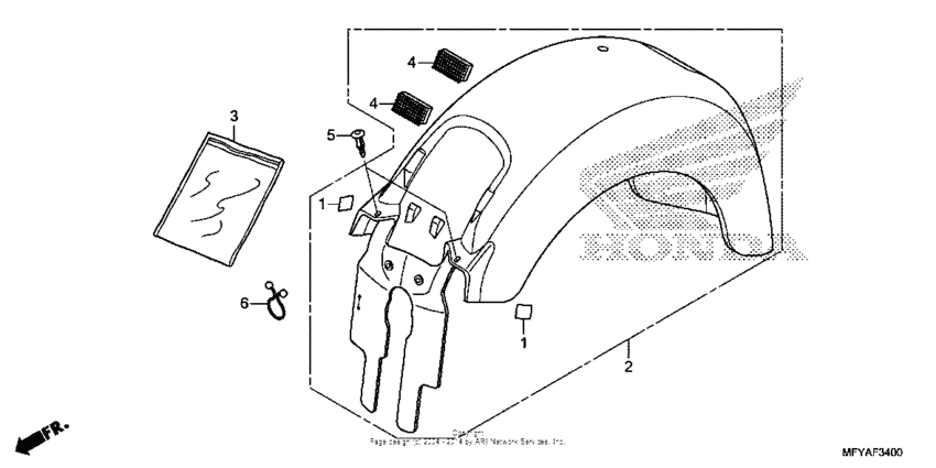 Rear fender (1)