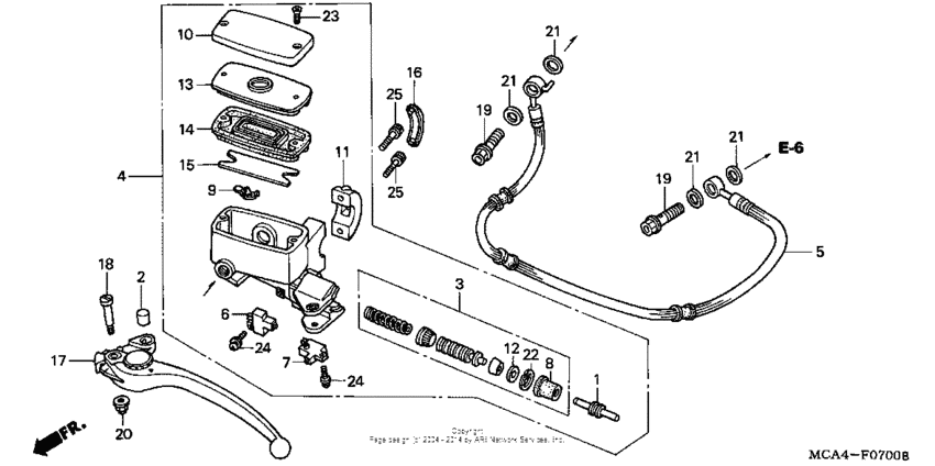 GL1800 (ABS) Цилиндр сцепления