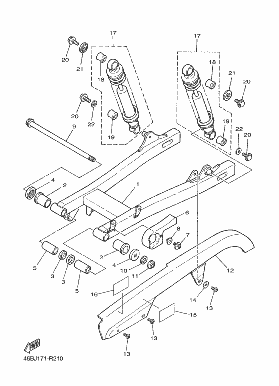 Rear arm & suspension