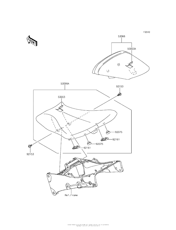 ZX636 Сиденье