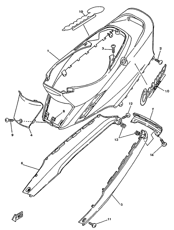 YA50R Cuerpo central