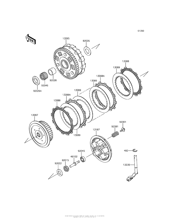 VN900 Сцепление