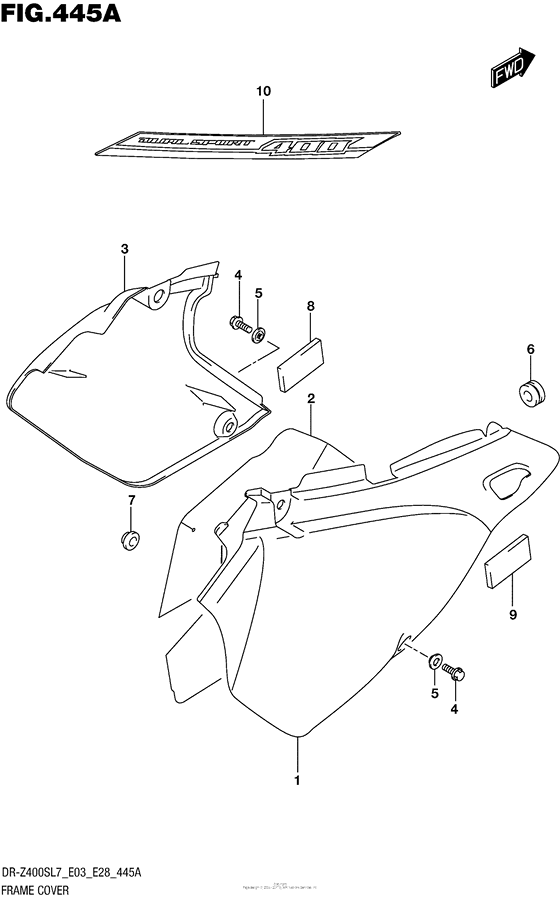 Frame Cover (Dr-Z400Sl7 E03)