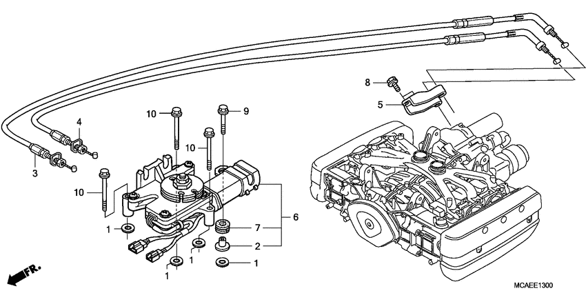 Reverse shift actuator
