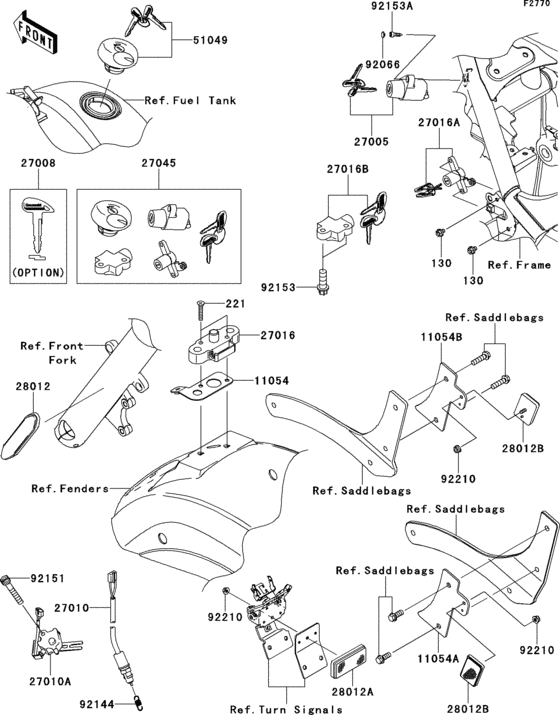 VN900 Замок зажикания