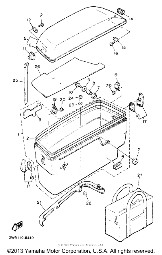 XVZ12DWC Боковые кофры