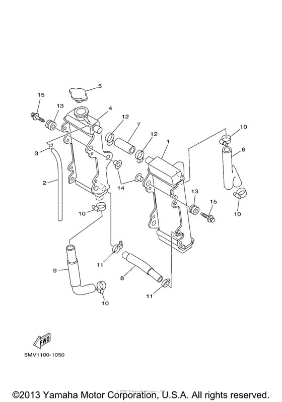 YZ125N1 Радиатор и Патрубки