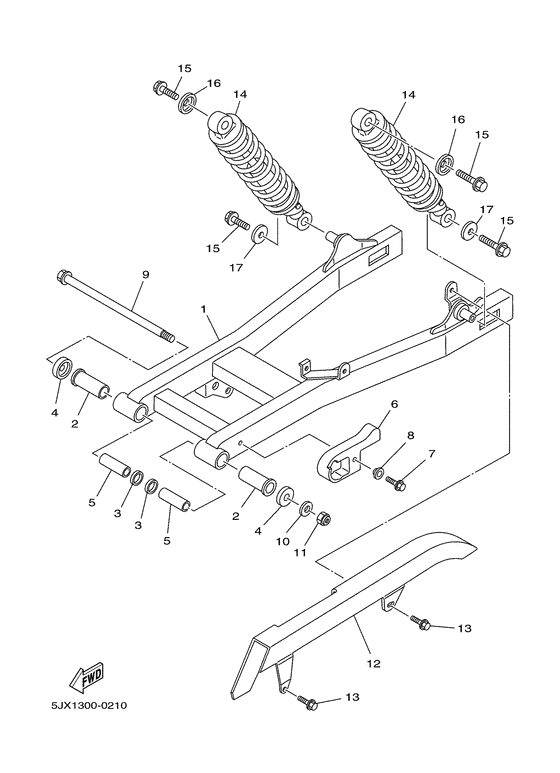 Rear arm. suspension