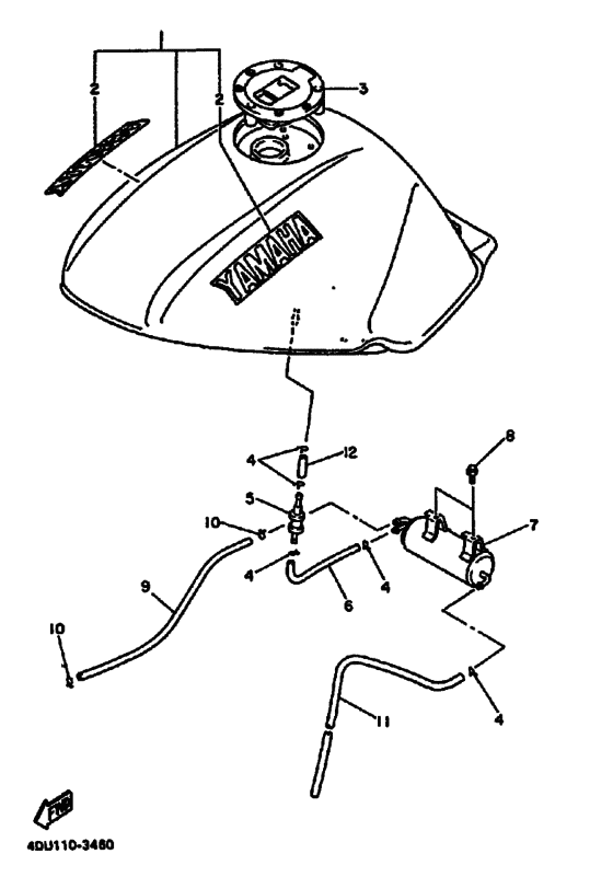 Fuel tank for california