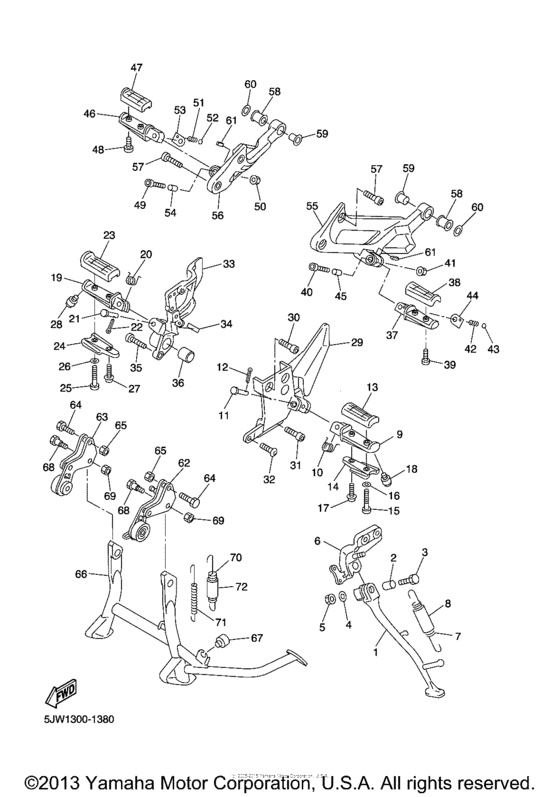 FJR1300S Подножки