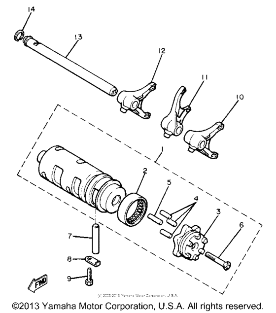 XJ650LH Копирный вал
