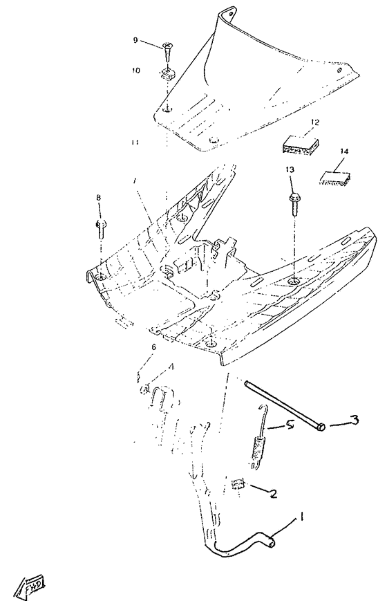 CW50RSP Stand. footrest