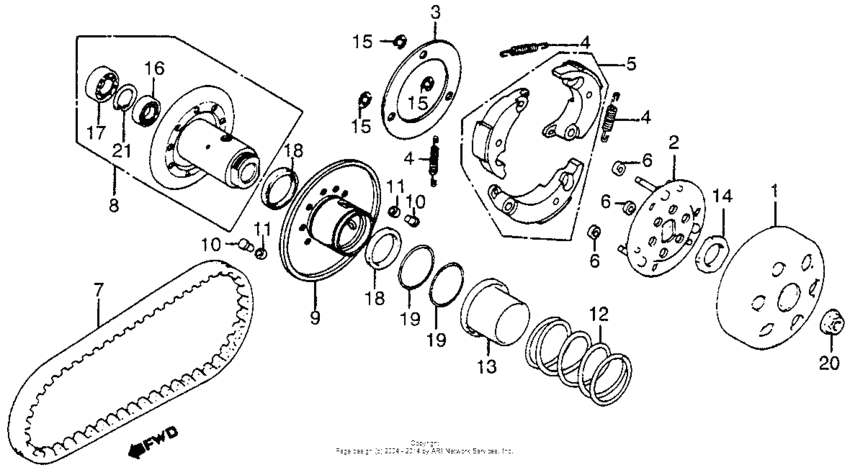 NH125 Вариатор