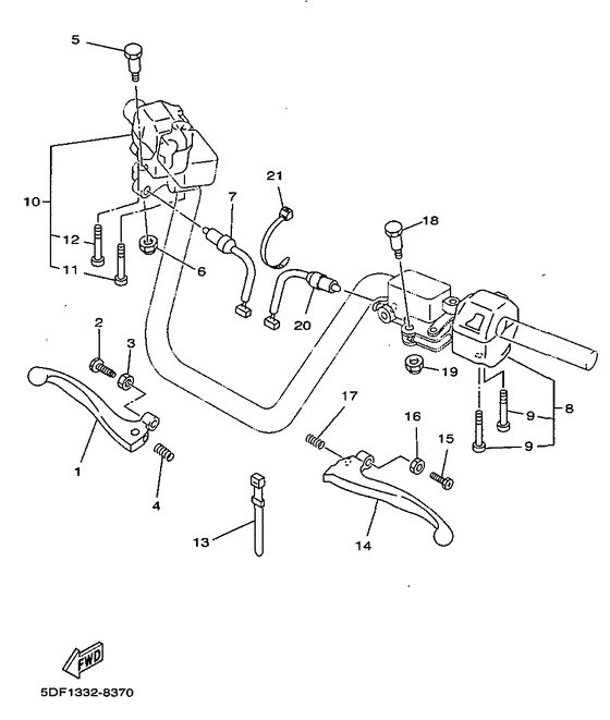 Handle switch. lever
