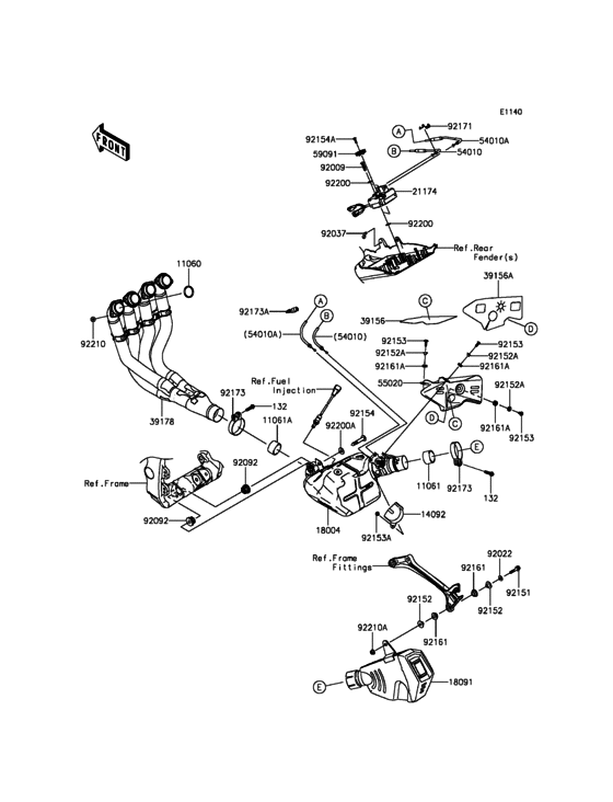 ZX1000 Глушитель