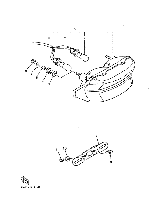 XJR1300 Фонарь