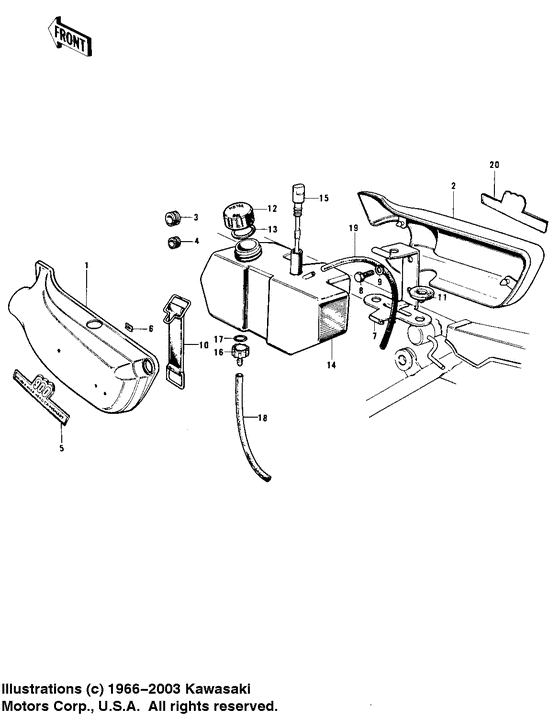 Side covers/oil tank