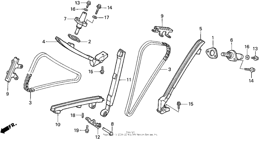 VF750CD Цепь ГРМ