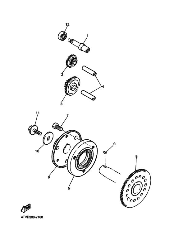 YZF600R Муфта стартера