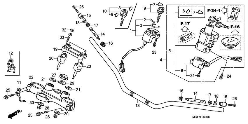Handle pipe/top bridge