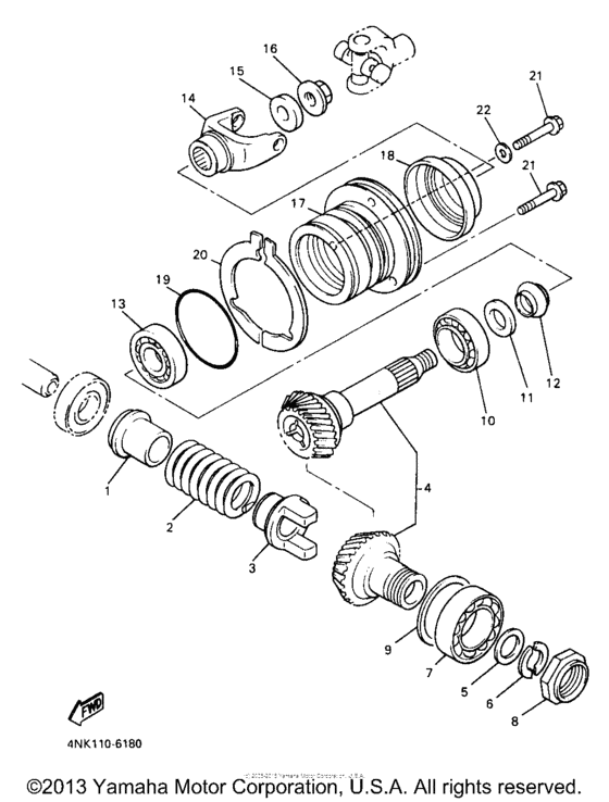 XVZ13LTJ Промежуточный ведущий вал