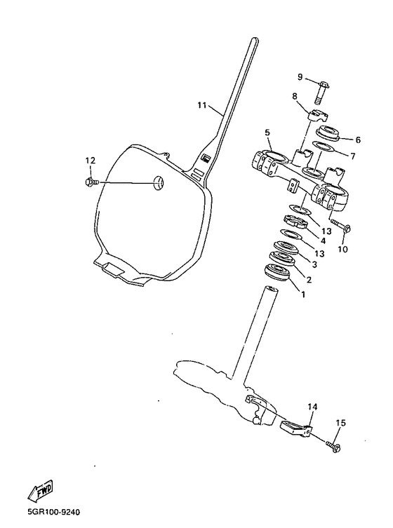 YZ400F Управление