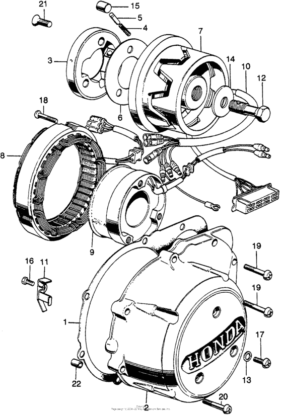 Alternator + alternator cover