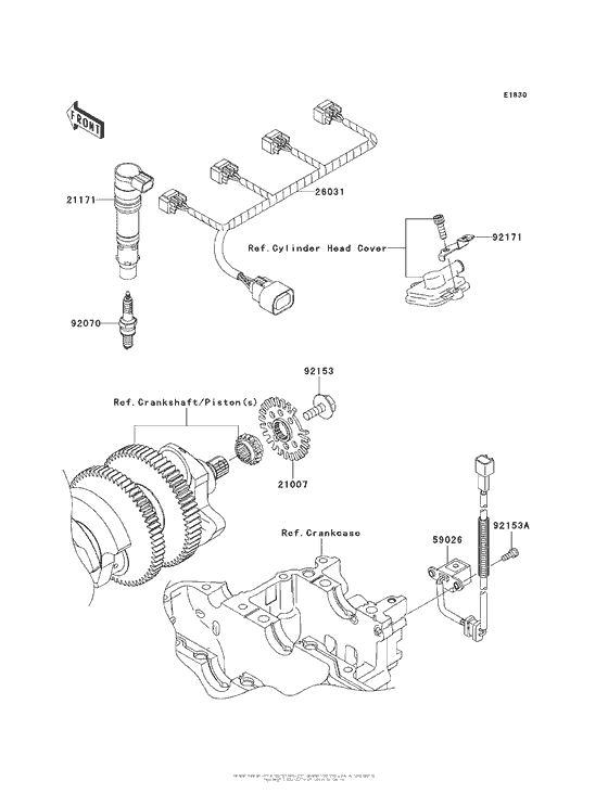 ZX1400 Система зажигания