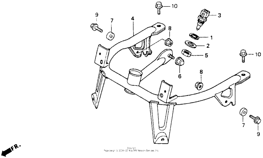 GL1500I Кронштейн крепления 