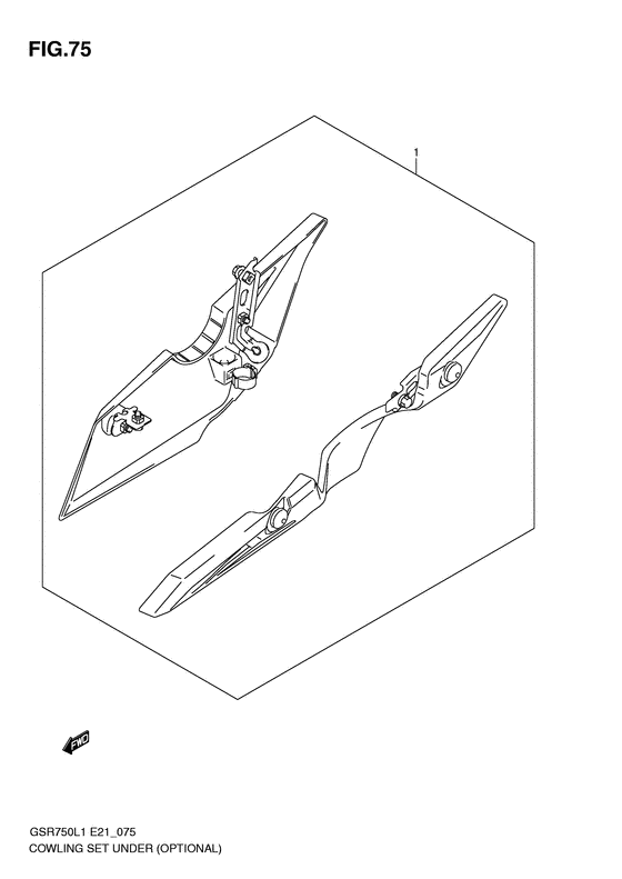 GSR750 Cowling set under